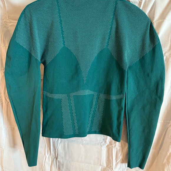 Fabletics Tops - Fabletics Green Fitted Long Sleeve Bodysuit